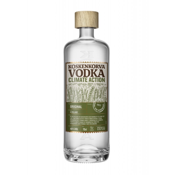 Водка Koskenkorva Vodka Climate Action, Аlcohol 40%, Финландия, 700 мл