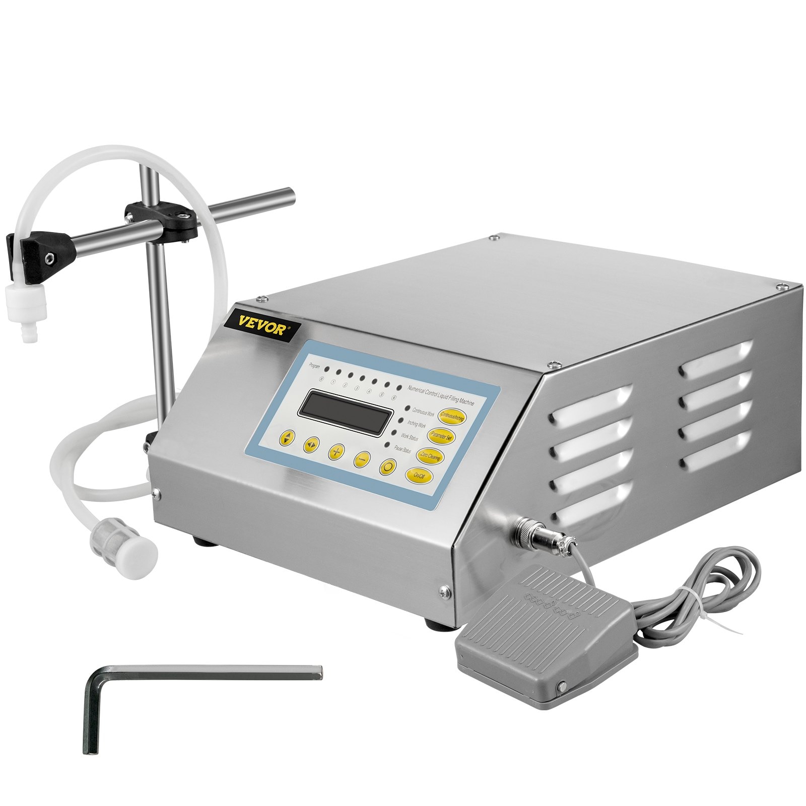 Agitator magnetic, Vevor, 2L, 220V, 500W, 2000rpm, display LED, cu