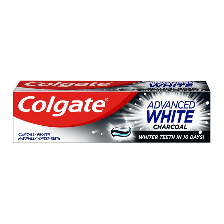 Pasta de Dinti, Colgate, Advanced White Charcoal, Albirea Dintilor cu Carbune Activ, 100ml