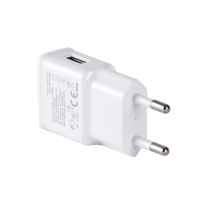 Incarcator priza OZ USB cu incarcare rapida de max 15W si compatibilitate universala, USB, Multiple Protectii, Alb