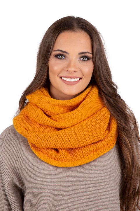 Esarfa dama, de iarna, Vivisence, 7103s, Miere, marime unica