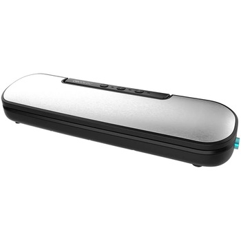 Aparat de vidat si sigilat alimente Cecotec SealVac Easy Magnetik 04375, vidare uscata si umeda, latime 30 cm, 8 moduri, taiere folie, negru/argintiu