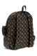 GUESS, Rucsac de piele ecologica si logo Power Play, Negru, Maro