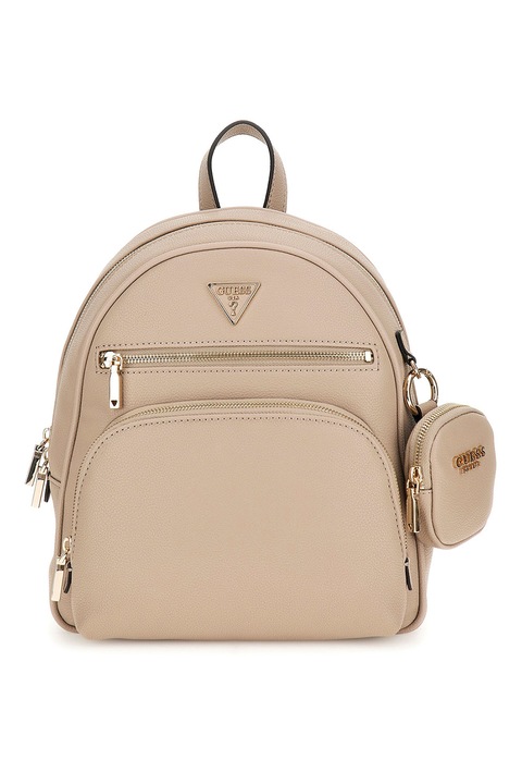 Guess, Rucsac de piele ecologica Power Play, Maro taupe