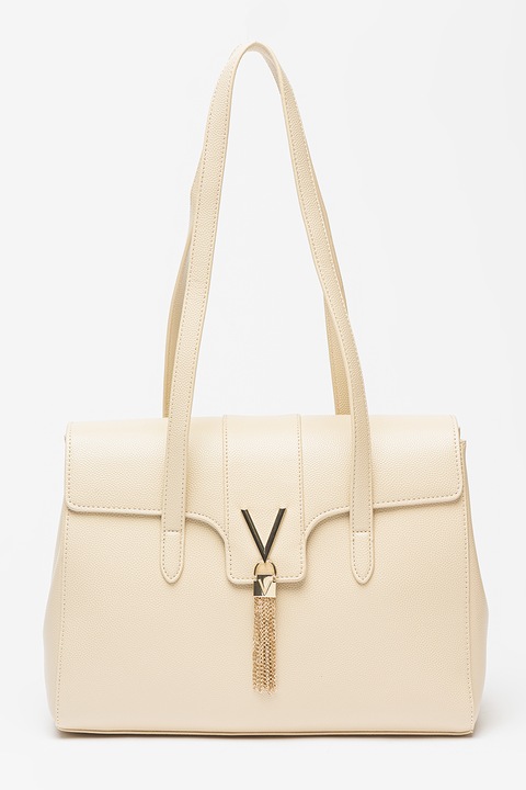 Valentino Bags, Divina fedőlapos műbőr válltáska, Világosbézs
