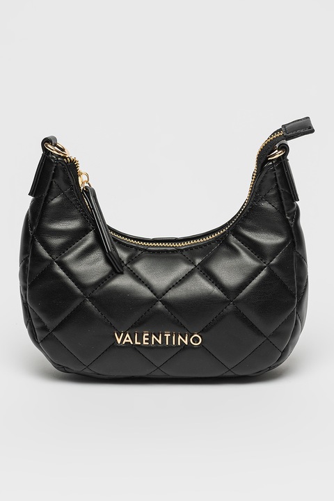 Valentino Bags, Чанта през рамо Ocarina от еко кожа с шевове, Черен