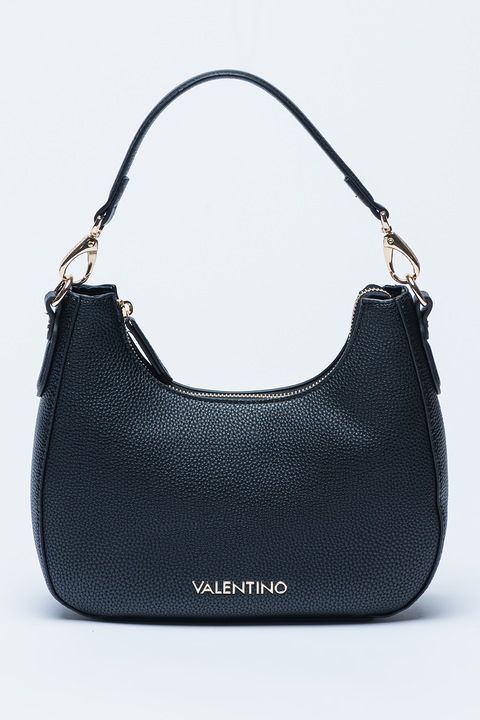 Valentino Bags, Geanta de piele ecologica cu bareta de umar Brixton, Negru