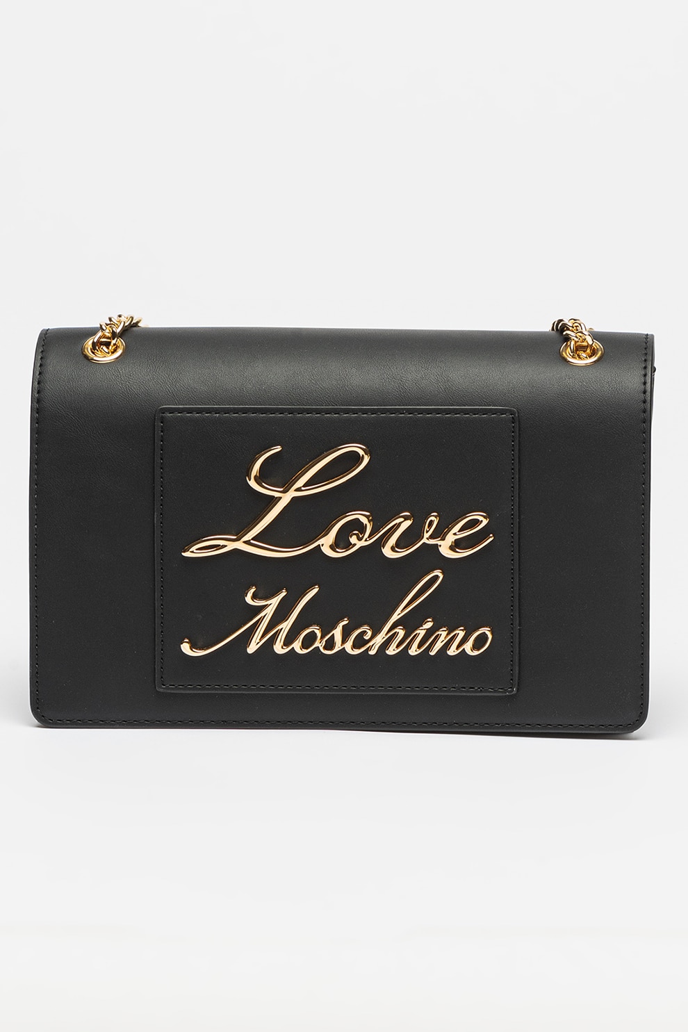Love Moschino, Geanta dreptunghiulara de piele ecologica cu bareta