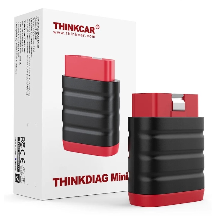 Tester de diagnoza auto multimarca GizMondo® Launch THINKDIAG mini, compatibila cu iOS si Android, conectare bluetooh de pe telefon si tableta