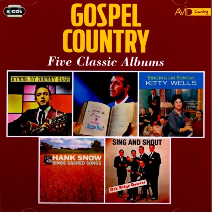 Johnny Cash Ernie Ford Tennessee Kitty Wells Hank Snow: Country Gospel Five Classic Albums [2CD]
