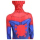 Costum Spiderman pentru copii, Paienjenelul si Prietenii lui Uimitori, EvrikaUnity®, Premium Lycra 3D®, 5-6 ani, 130 cm, Rosu/ Albastru deschis