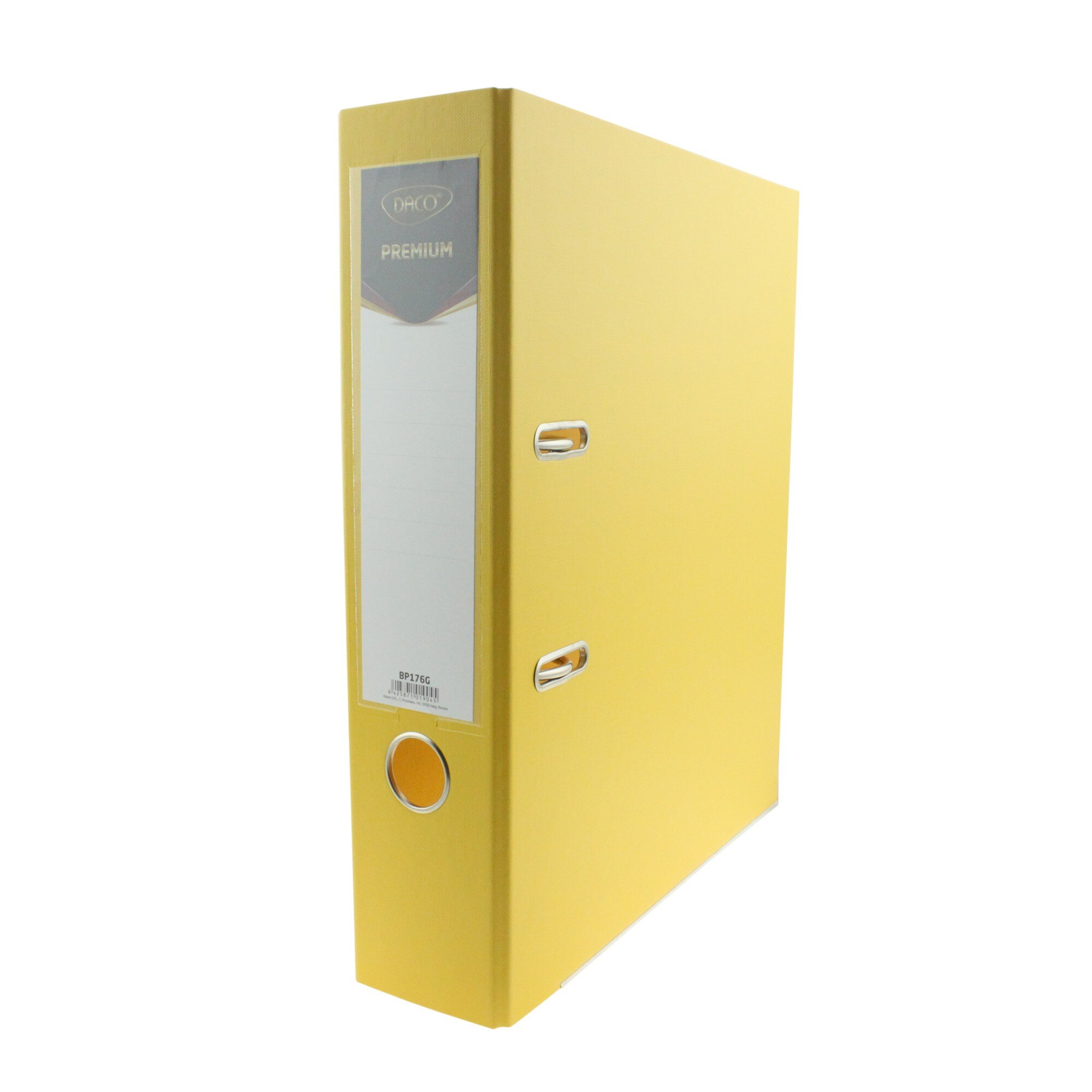 Biblioraft plastifiat 50mm Premium DACO galben