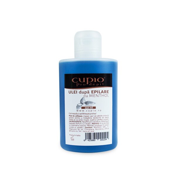Ulei dupa depilare cu menthol Cupio 250 ml
