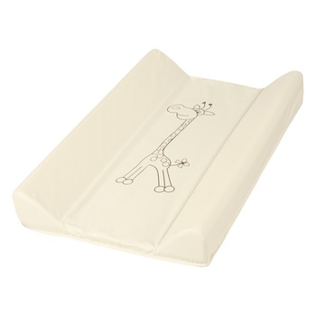 Saltea de infasat, Klups, crem, girafa, 70x50cm Saltea de infasat, Klups, crem, girafa, 70x50cm