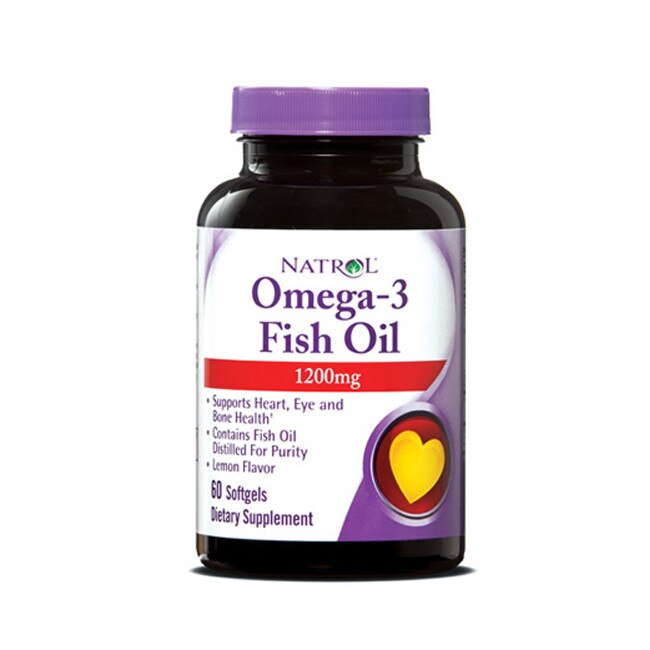 Supliment alimentar Natrol Omega-3 Fish Oil 1200mg, 60 sgels