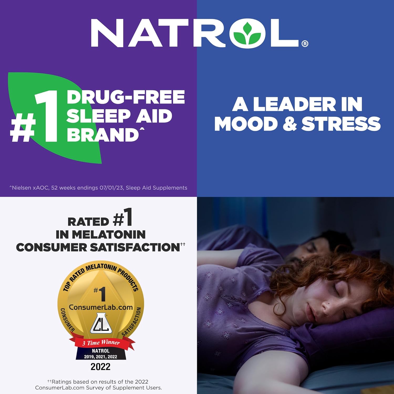 Supliment Alimentar, Natrol, Melatonin Fast Dissolve 1Mg, 90 capsule ...