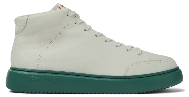 Camper, Pantofi sport high-top din piele Runner K21 1237, Alb murdar, 43