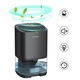 Dezumidificator de uz casnic, rezervor de apa 1000 ml, 7 becuri LED colorate, cu functii de uscare si purificare a aerului, potrivit pentru dormitoare, subsoluri, bai, bucatarii, birouri, negru