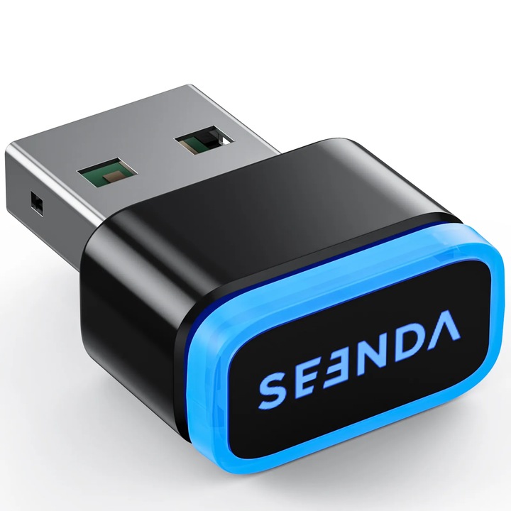 Simulator USB Mouse Z ZYNERA™, Mouse Jiggler Optic, Design Slim, Nedetectabil, 3 Viteze Si Moduri De Operare Diferite, Compatibilitate Ridicata, Home Office, 4x4x2cm, Cu Lumina LED, Negru