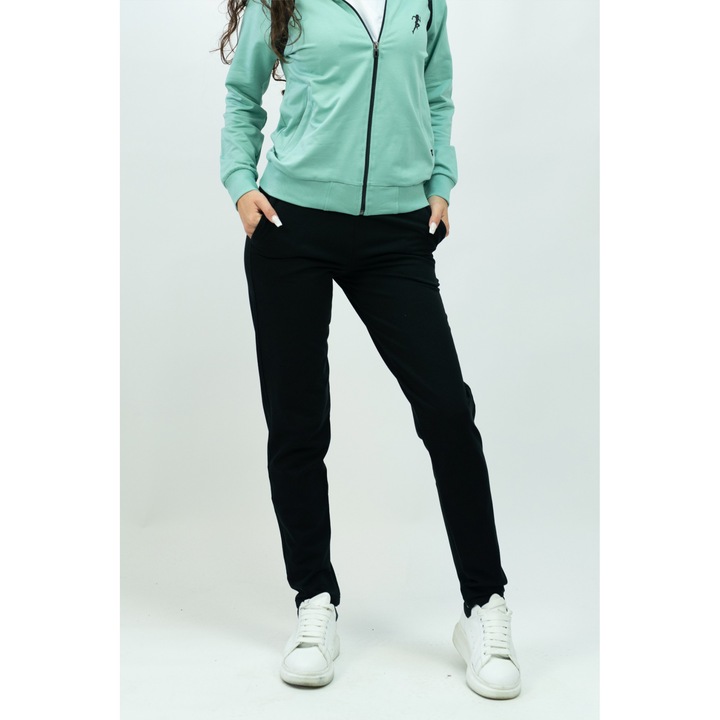 Egyenes női nadrág, Fekete, 52