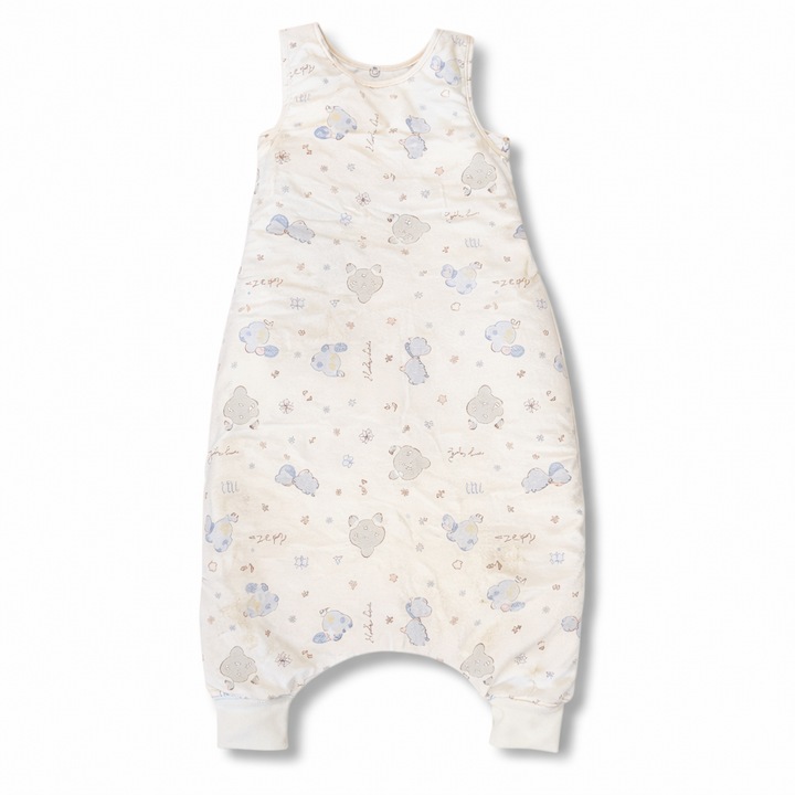 Sac de dormit de iarna Droplet cu picioare, Testoasa Albastra, 72 cm