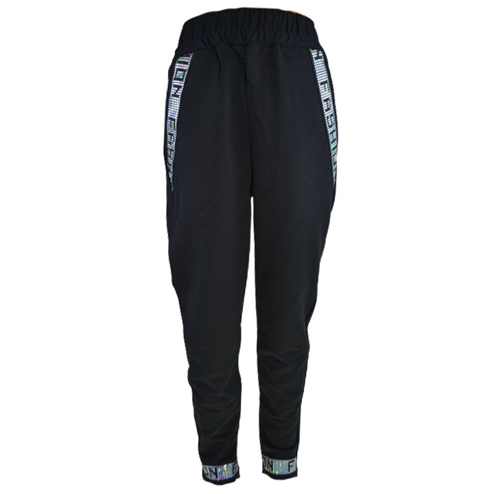 Pantaloni captusiti pentru fete Maja P071123-5, Negru 103831