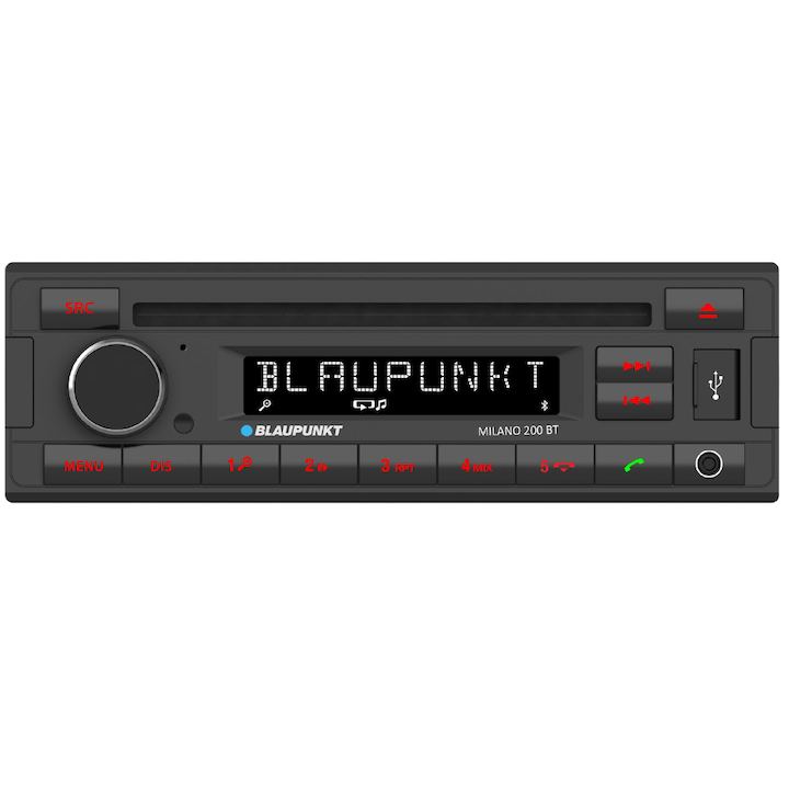 Blaupunkt Milano 200BT autórádió Bluetooth kihangosítás, USB, SD kártya és CD-lejátszóval
