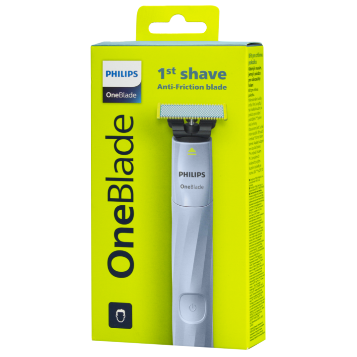 Aparat de tuns Philips Oneblade First Shave QP1324/20, Negru/Verde + Husa