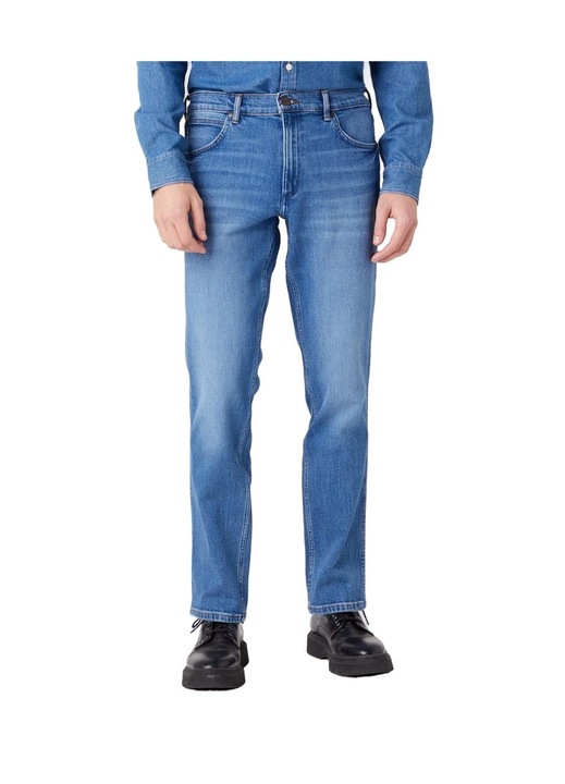 Ferfi farmer, Wrangler, Blue Denim