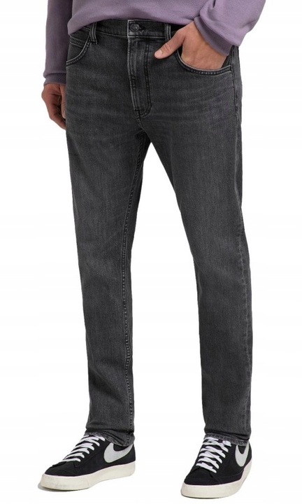 Férfi farmernadrág, Lee, pamut, szürke, - USA, Szürke