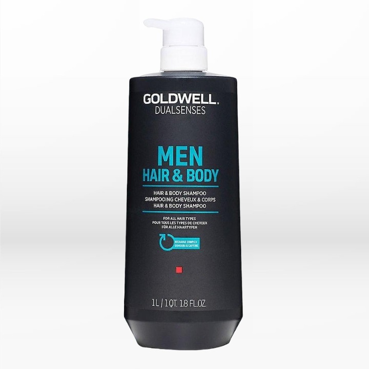 Sampon pentru par si corp Goldwell Dualsenses Men, 1000 ml