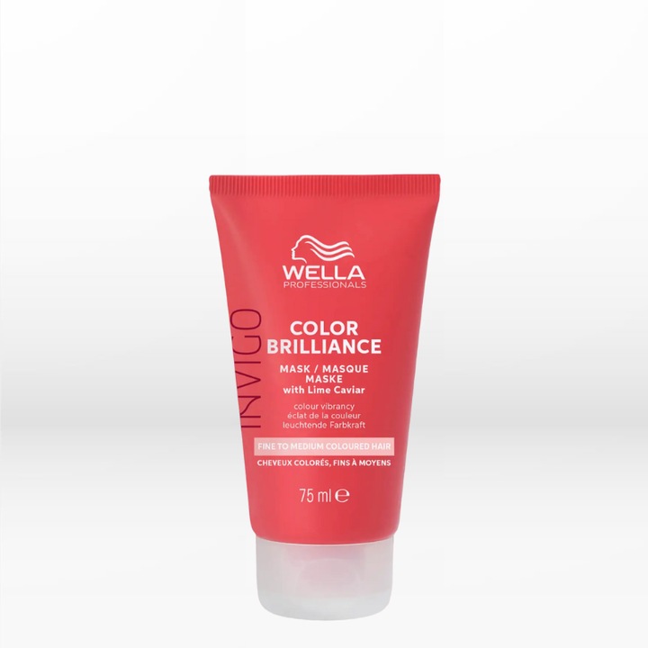 Masca pentru par fin normal Wella Professionals Invigo Color Brilliance Color Mask, 75ml
