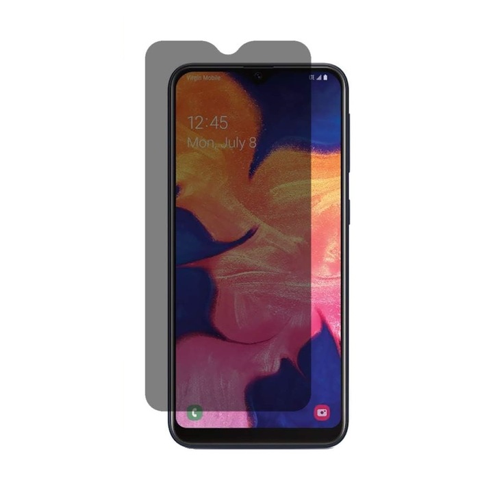 Folie de protectie ecran Privacy Hydrogel din silicon, TPU, compatibila cu Samsung Galaxy A20e, Perfect fit, acopera tot ecranul, ISAG