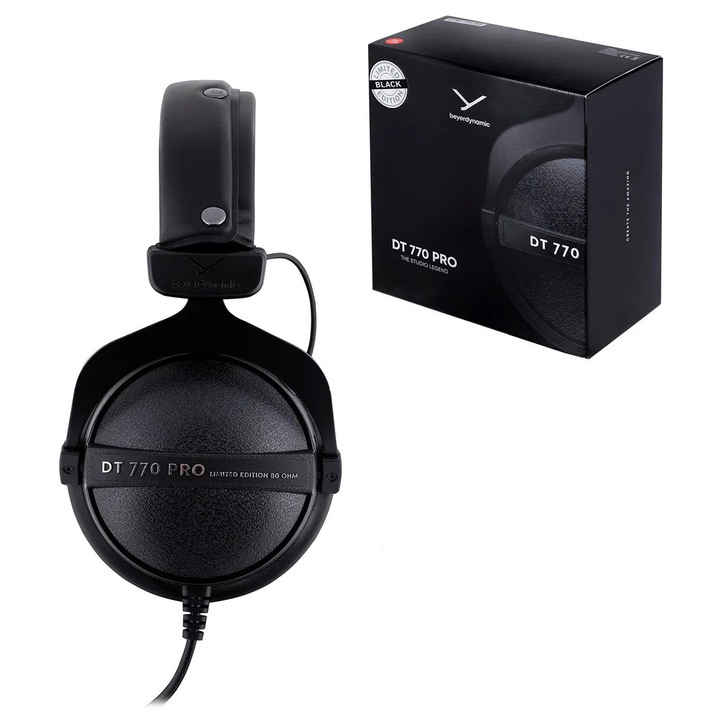 Casti Hi-Fi Beyerdynamic DT 770 Pro (80 Ohm), Black Limited Edition