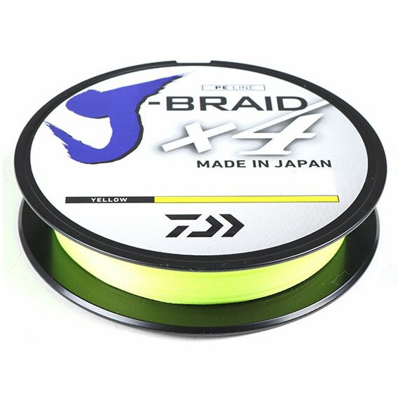 Fir Daiwa J-Braid X4 019mm 10,2kg 135m Galben