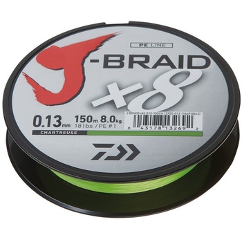 Fir Daiwa J-Braid X8 Chartreuse 0.28mm 26,5kg 150m Fir Daiwa J-Braid X8 Chartreuse 0.28mm 26,5kg 150m