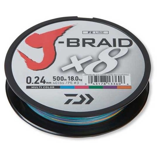 Fir Daiwa J-Braid x8 multicolor 0.13mm/8kg/150m