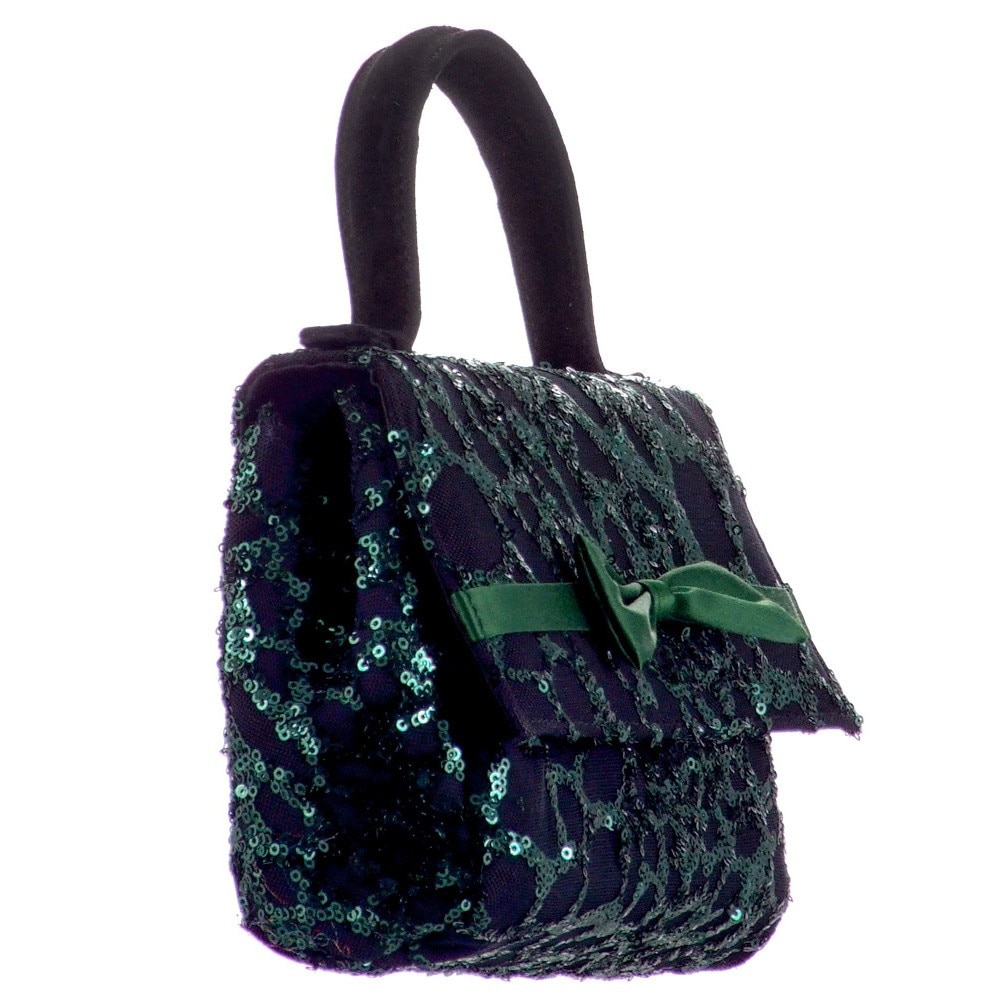 Geanta material paietat si piele Liza Panait 2777