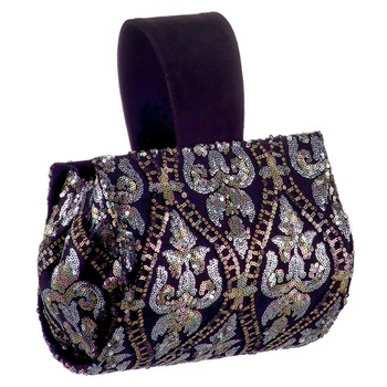 Plic tesatura paieta si piele Liza Panait 2781 Plic tesatura paieta si piele Liza Panait 2781