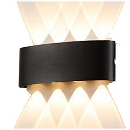 Aplica led exterior IP65, putere 8w, culoare neagra, 2X4w, culoare lumina rece