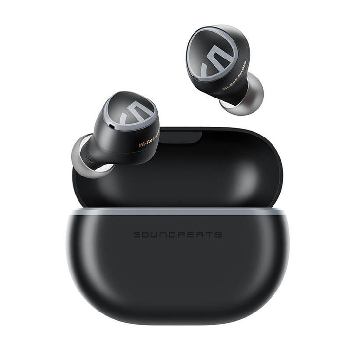 Vezeték nélküli fülhallgató Soundpeats Mini HS TWS, fekete
