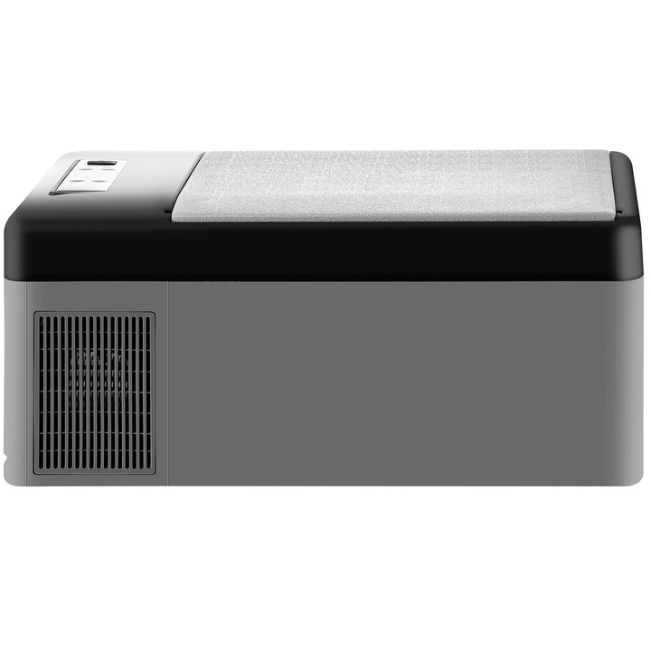 Хладилник за кола, 15L, 240V, 45W, 45dB, ABS, Преносим, Сив