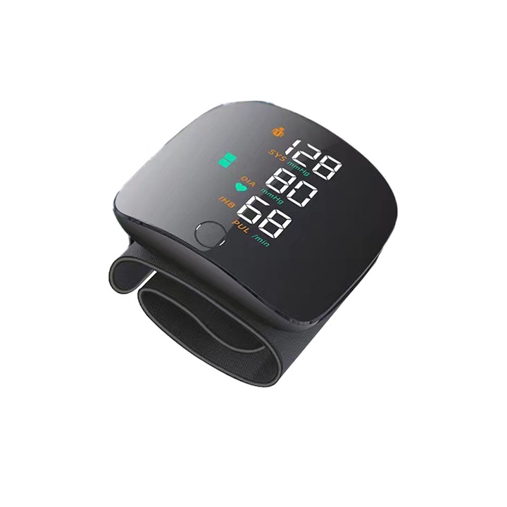 Tensiometru, Afisaj LCD, Pentru incheietura, Negru