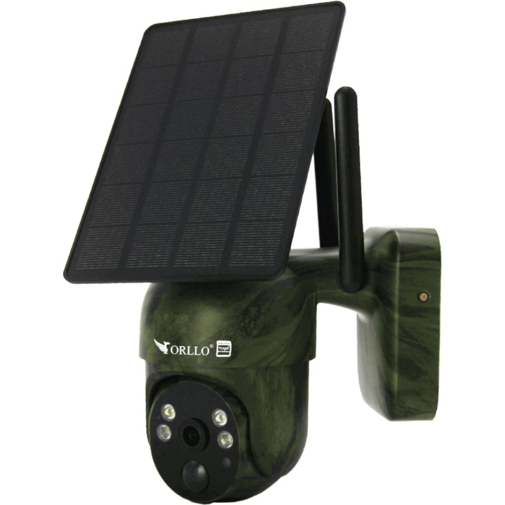 IP камера, Orllo, безжична, въртяща се със соларен панел
