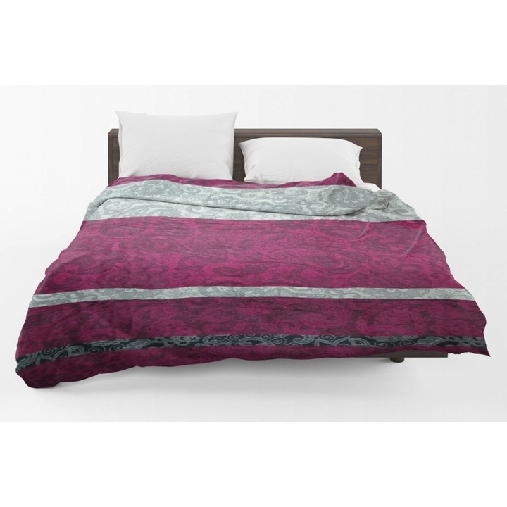 Patura Truelove 01, rosu/gri, 200x220cm