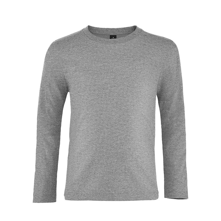 Bluza copii, Imperial, maneca lunga, bumbac 100%, densitate 190 g/m², Gri