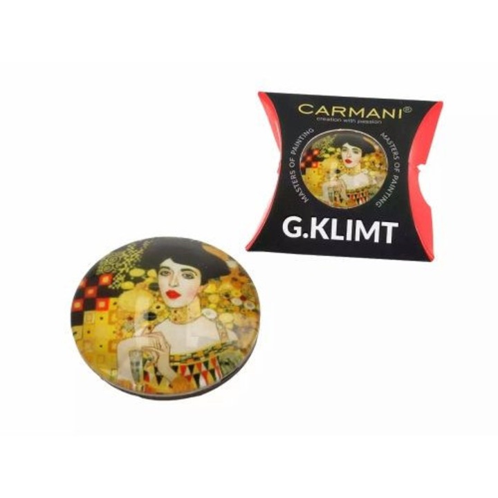 Magnet pentru frigider, Carmani, 3 cm, Klimt Adele, Multicolor