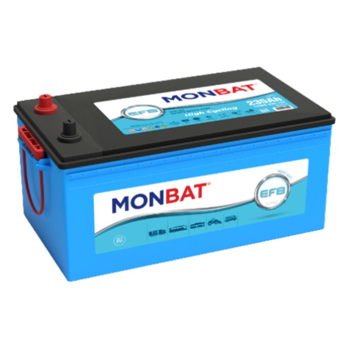 Baterie camion MONBAT TRUCK EFB 735 002 125, 12V, 235Ah, 1250 A, 514x276x242 mm