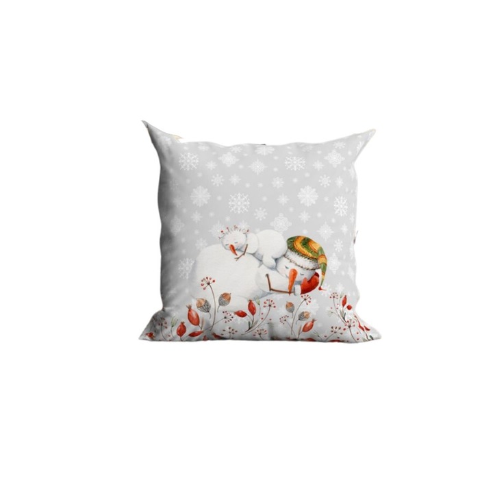 Karácsonyi díszpárnahuzat 100% pamutból, 45x45 cm, Club Cotton, Sweet Home