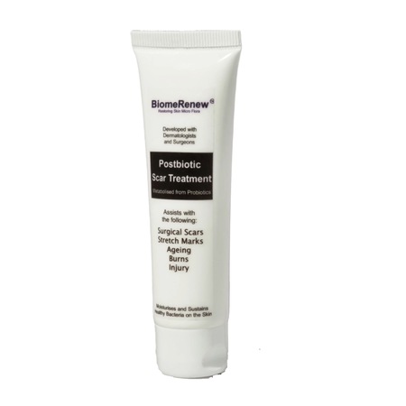 Crema Anti Cicatrici Biome Renew cu PostBiotice, cu Acid Hialuronic, Efect Puternic Cicatrici Post-Acneice si Chirurgicale, Anti Arsuri si Vergeturi, Anti-Aging, 35 ml